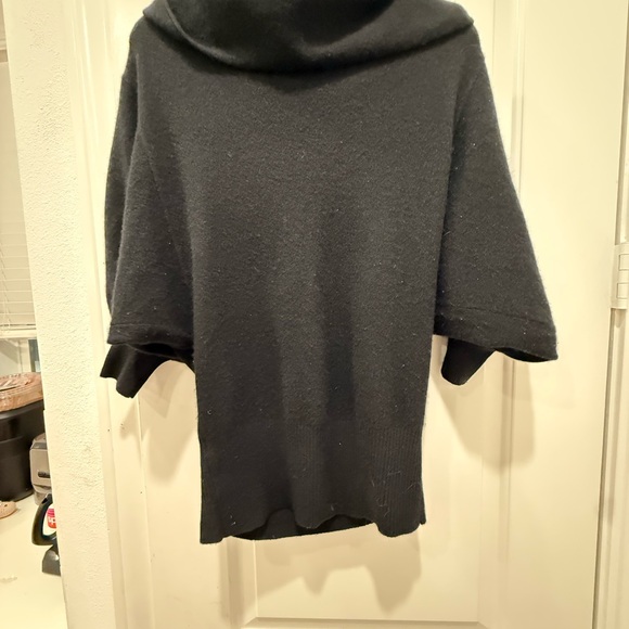 Anthropologie Cashmere Black Off-Shoulder Sweater - Picture 6 of 11